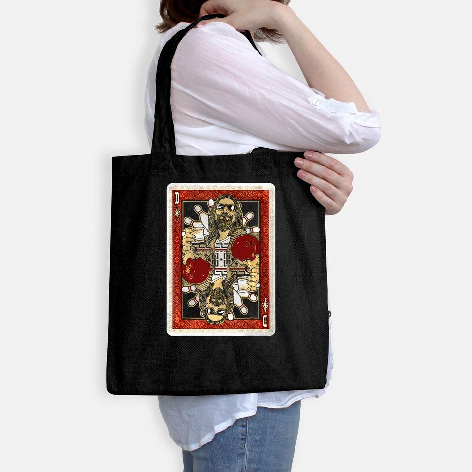The Big Lebowski The Dude Abides Playing Card Tote Bag