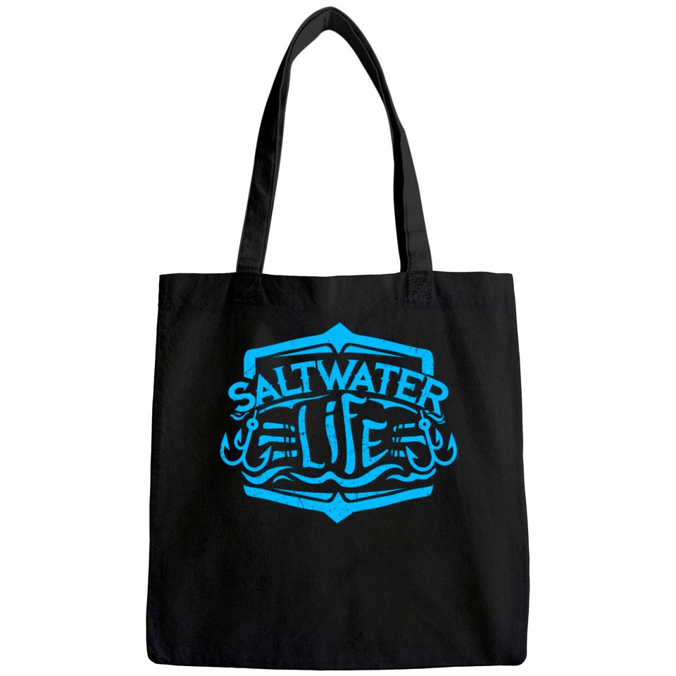 Saltwater Life Tote Bag - Fishing Tote Bag Tote Bag