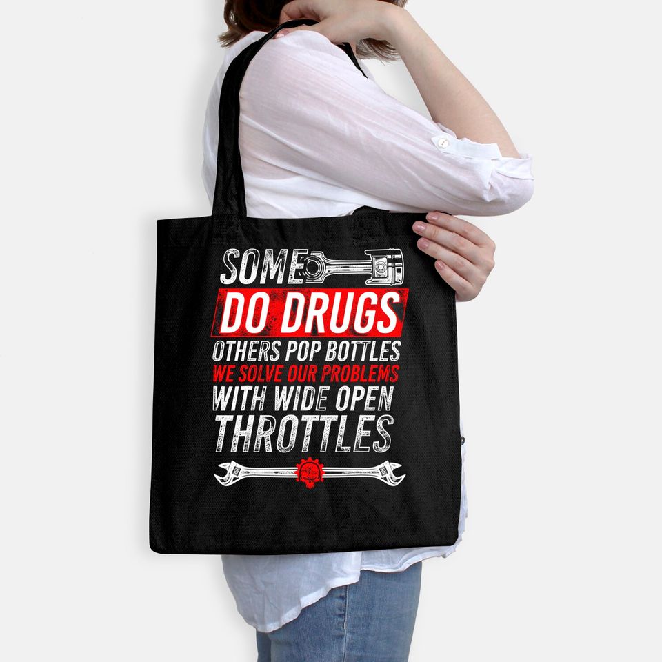 Wide Open Throttle Tote Bag - Car or Truck Racing Tote Bag