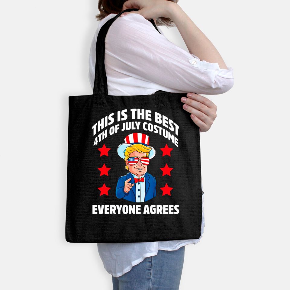Patriotic Trump This is the Best 4th July Costume Tote Bag