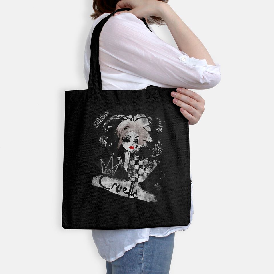 Cruella Artsy Collage Tote Bag