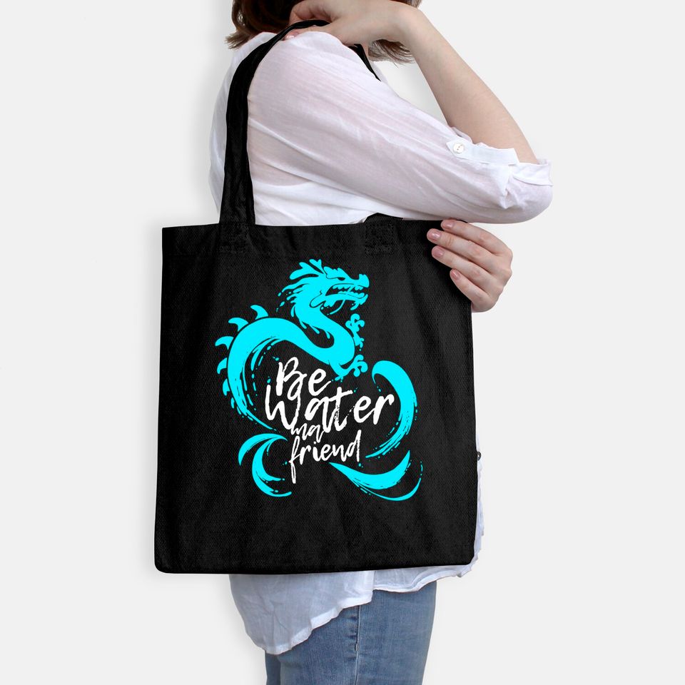 Bruce Lee Quote Kung Fu Fighter Tote Bag