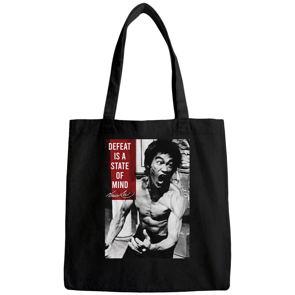 Bruce Lee Quote Chinese Martial Arts Icon Tote Bag