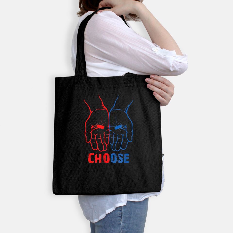 The Matrix Red Pill Or Blue Pill Unisex Tote Bag