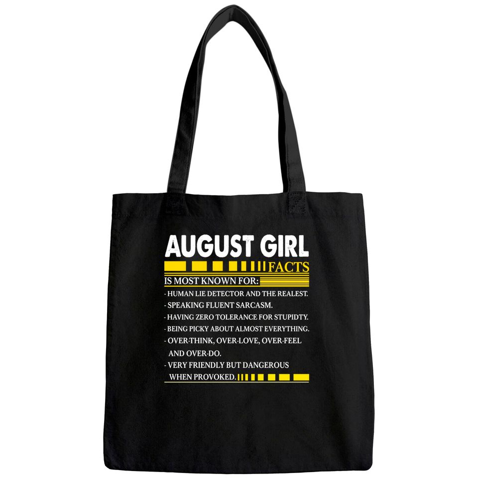 August Girl Facts Is Most Known Tote Bag