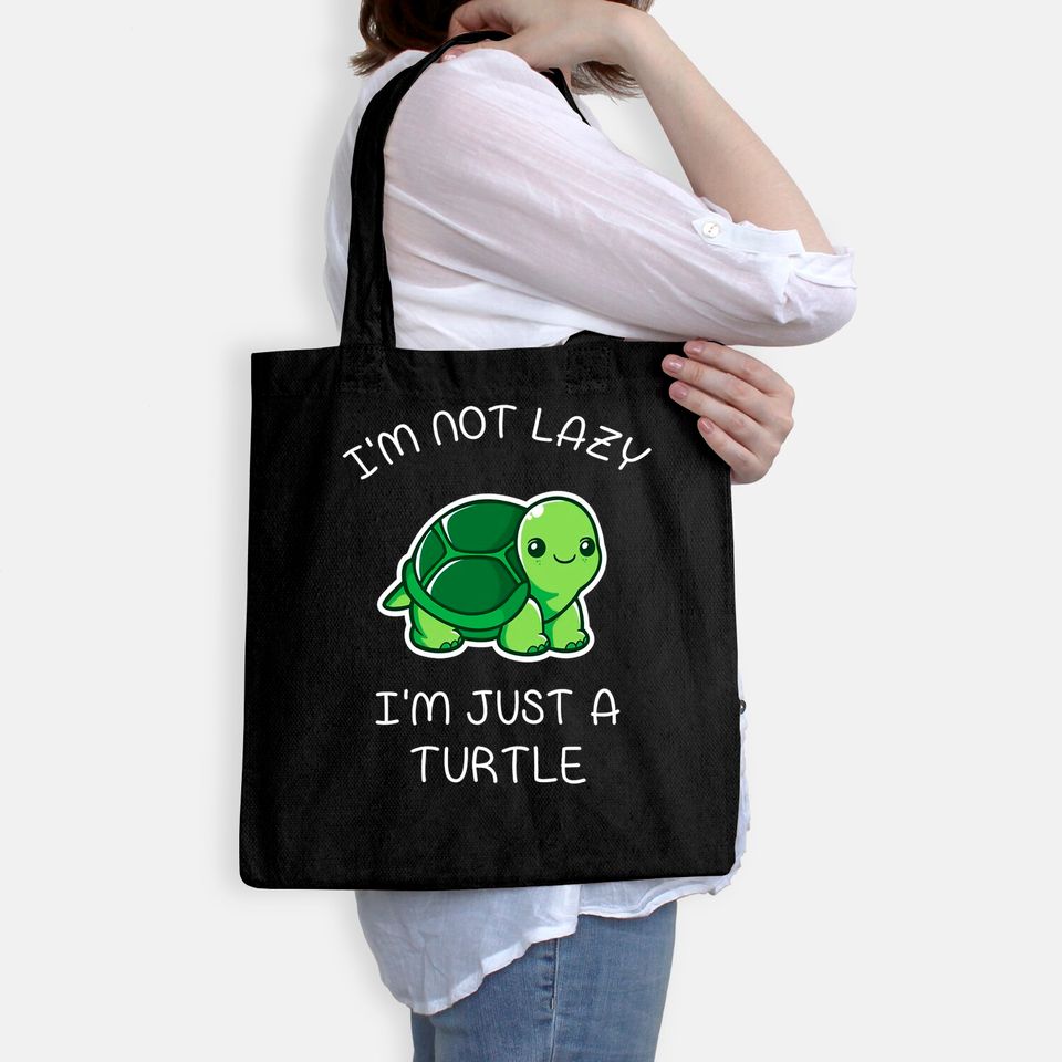 Turtle Lazy Turtle Tote Bag