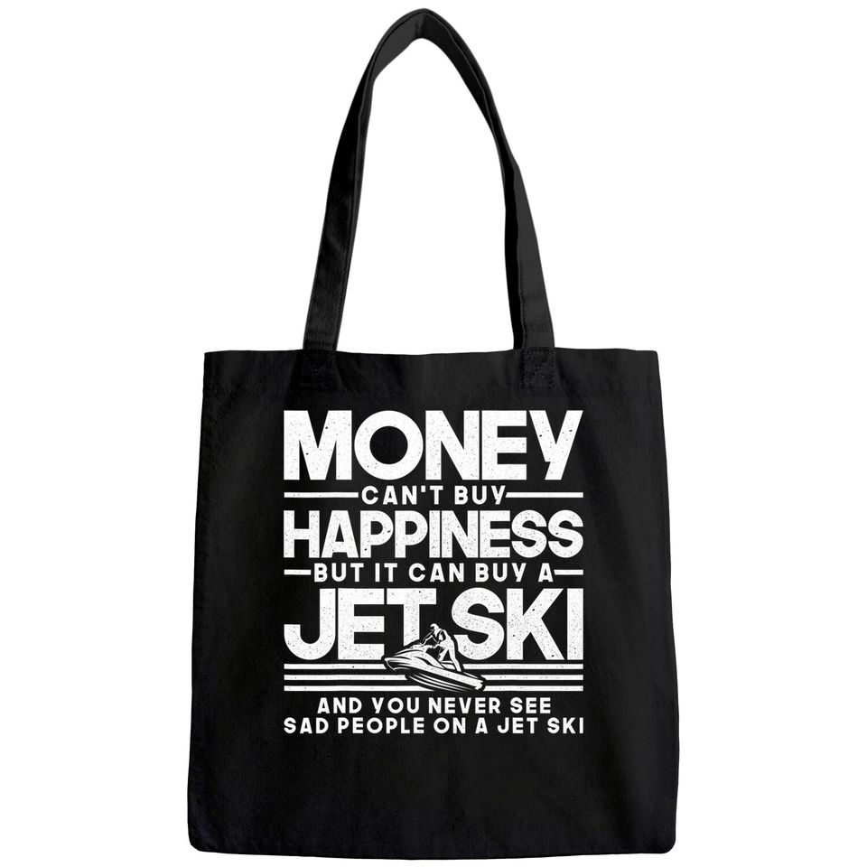 Jet-Ski Happiness Water Sports Design Tote Bag