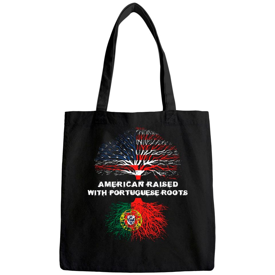 American Raised with Portuguese Roots Portugal Tote Bag