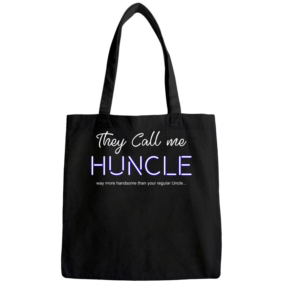The Call Me Huncle Novelty Pun Hot Mens Uncle Tote Bag