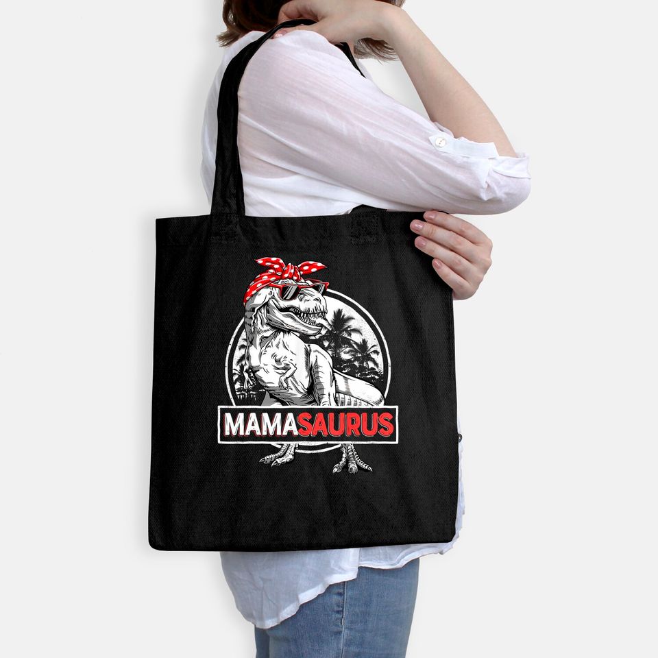 Mamasaurus T rex Dinosaur Funny Mama Saurus  Tote Bag