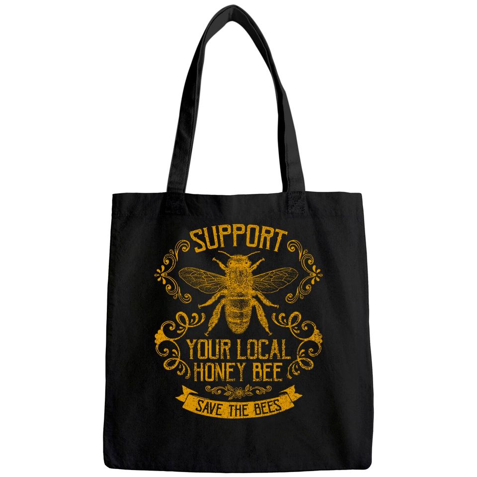 Honey Bee Bee Keeper Design Tote Bag