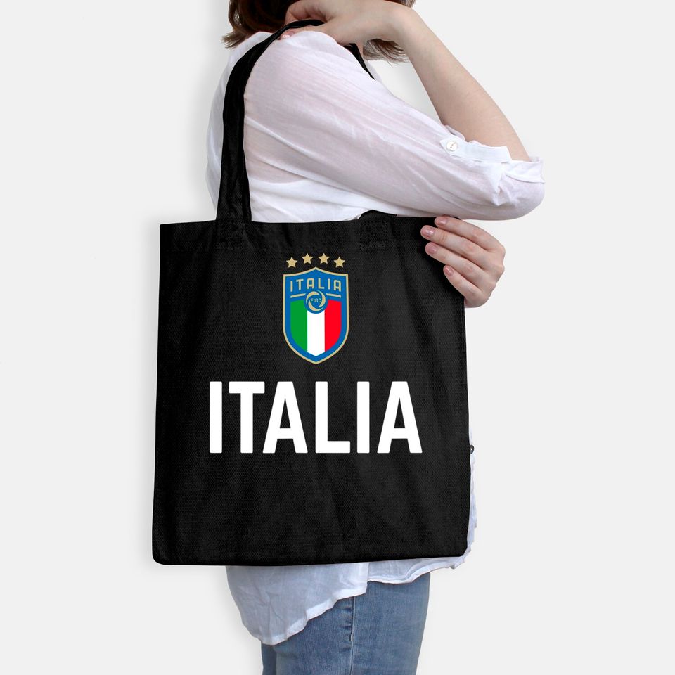 Italy Soccer Jersey 2020 2021 Italia Football Team Retro Tote Bag