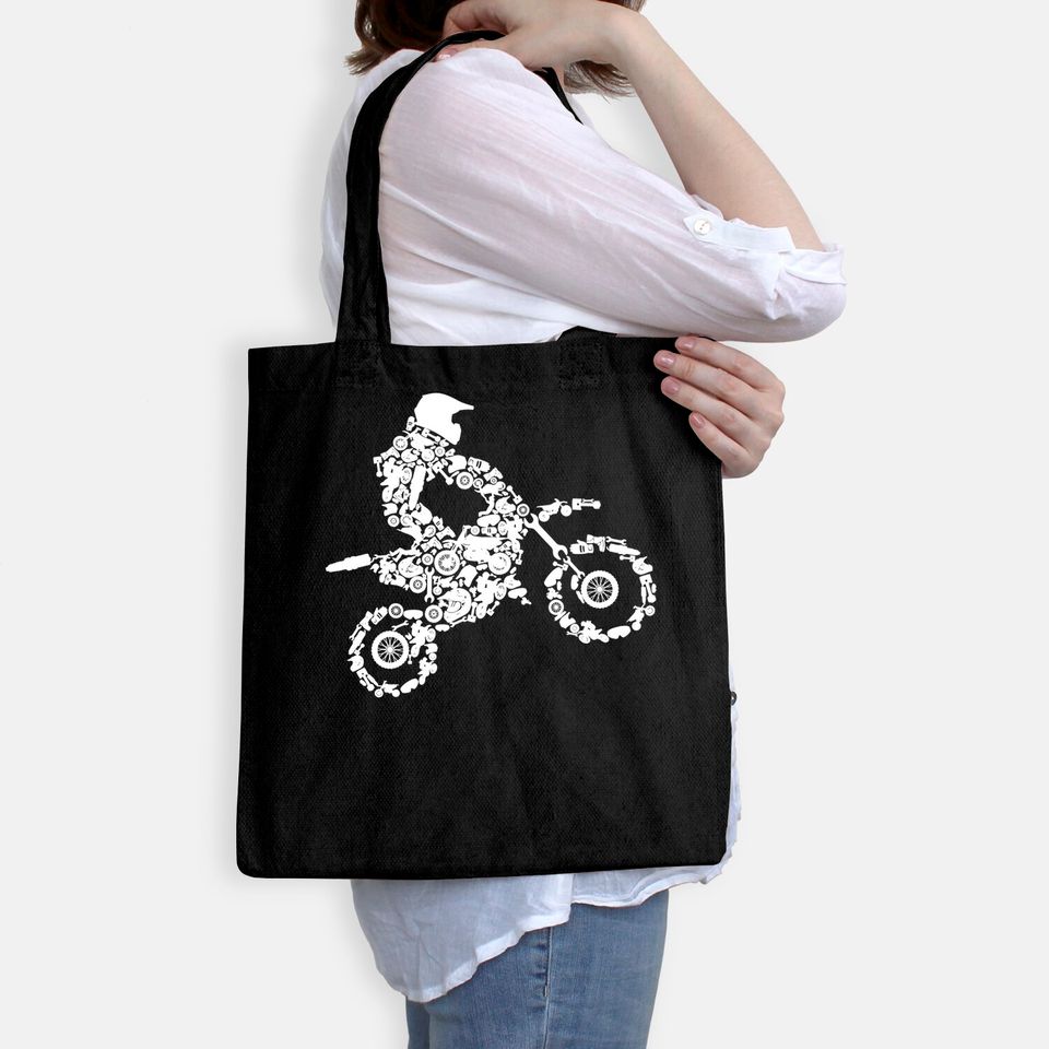 Dirt Bike Rider Motocross Enduro Dirt Biking Boys Gift Tote Bag