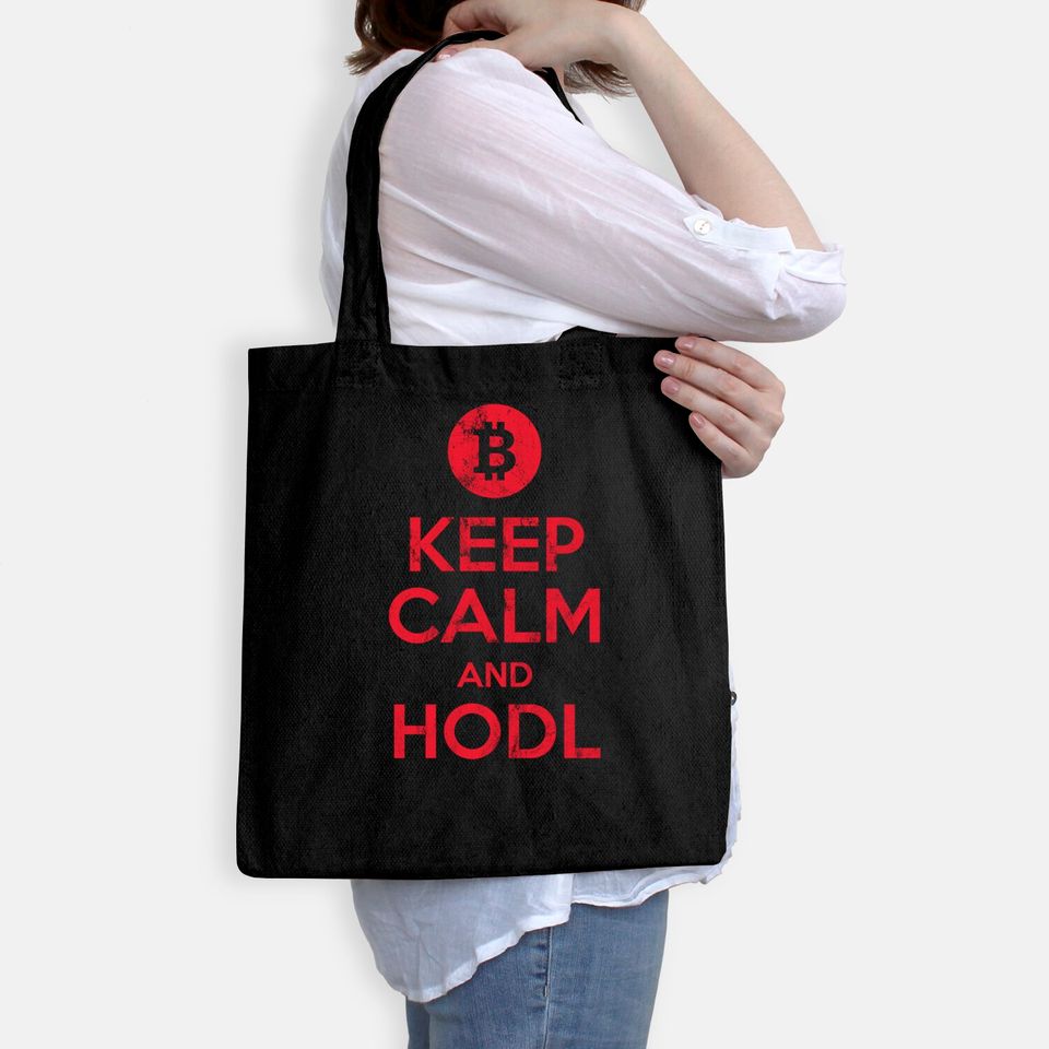 Bitcoin & Crypto Keep Calm and Hold Tote Bag