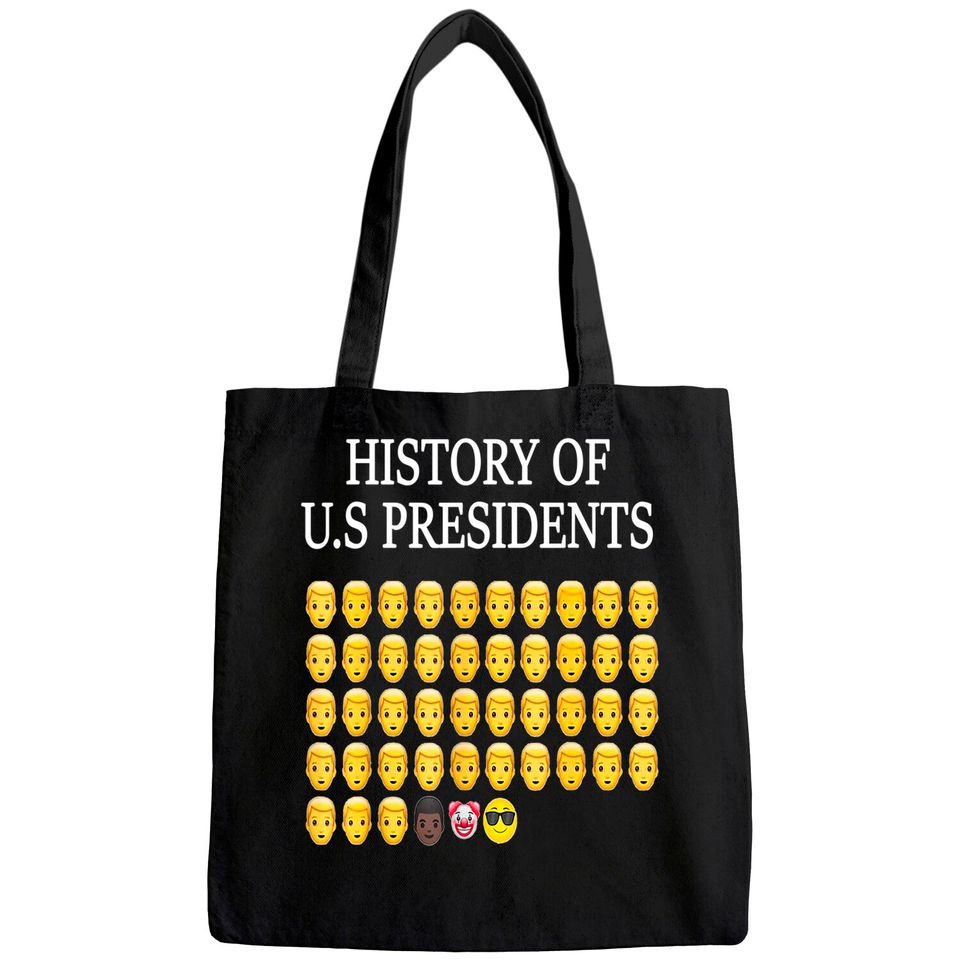 Sarcastic Emojis History of US Presidents Political Tote Bag