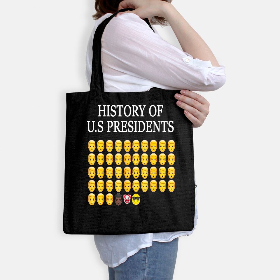 Sarcastic Emojis History of US Presidents Political Tote Bag