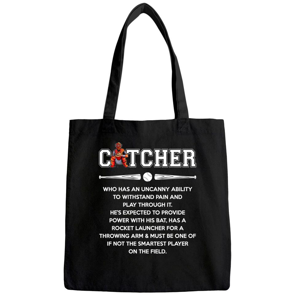Baseball Lover - Catcher Definition Tote Bag