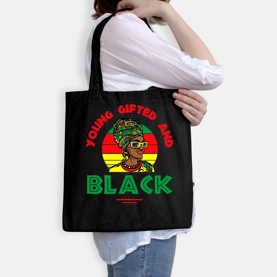 Young gifted and black or black and free ish juneteenth Tote Bag