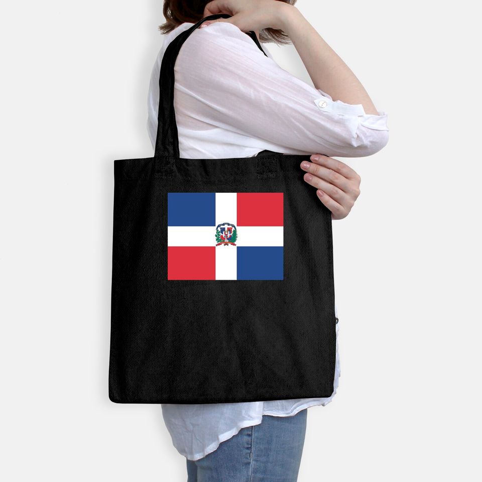 AIFRIS Dominican Republic Flag Cotton Tote Bag
