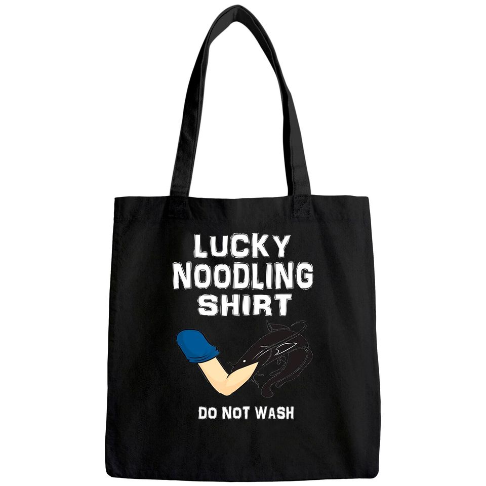 Lucky Noodling Fishing Tote Bag