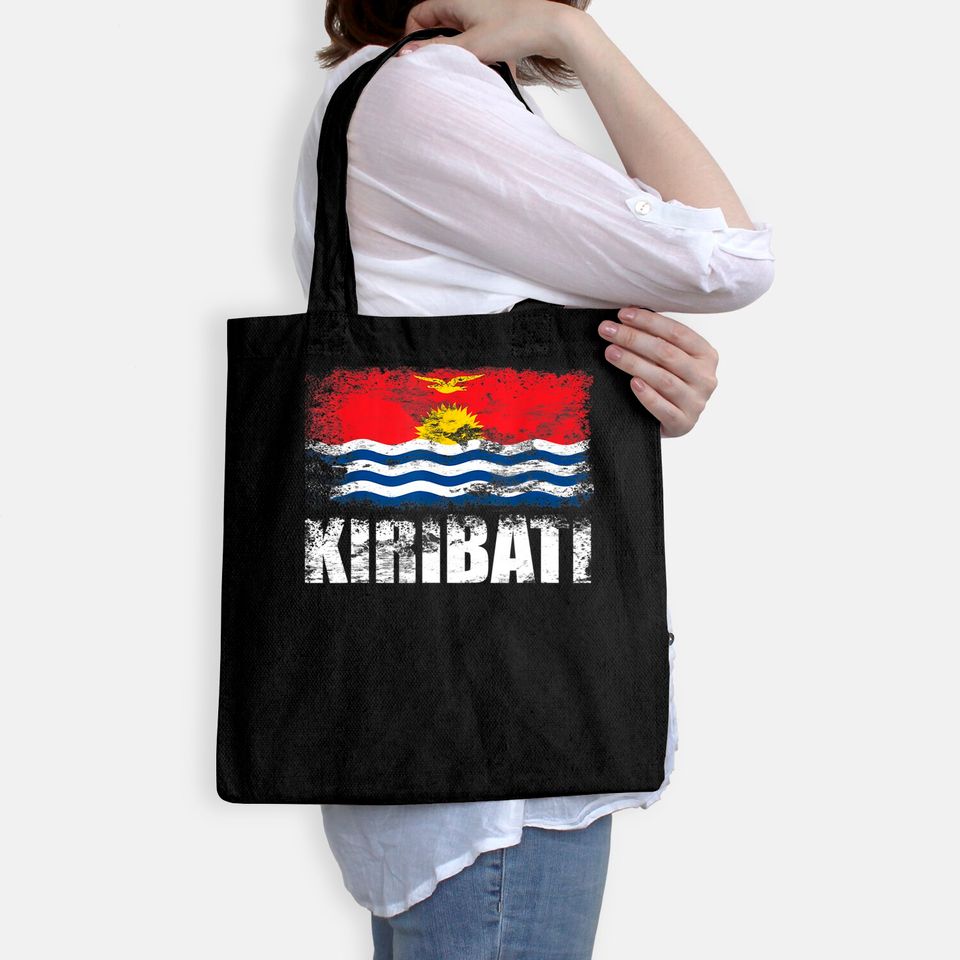 Kiribati Flag Tote Bag