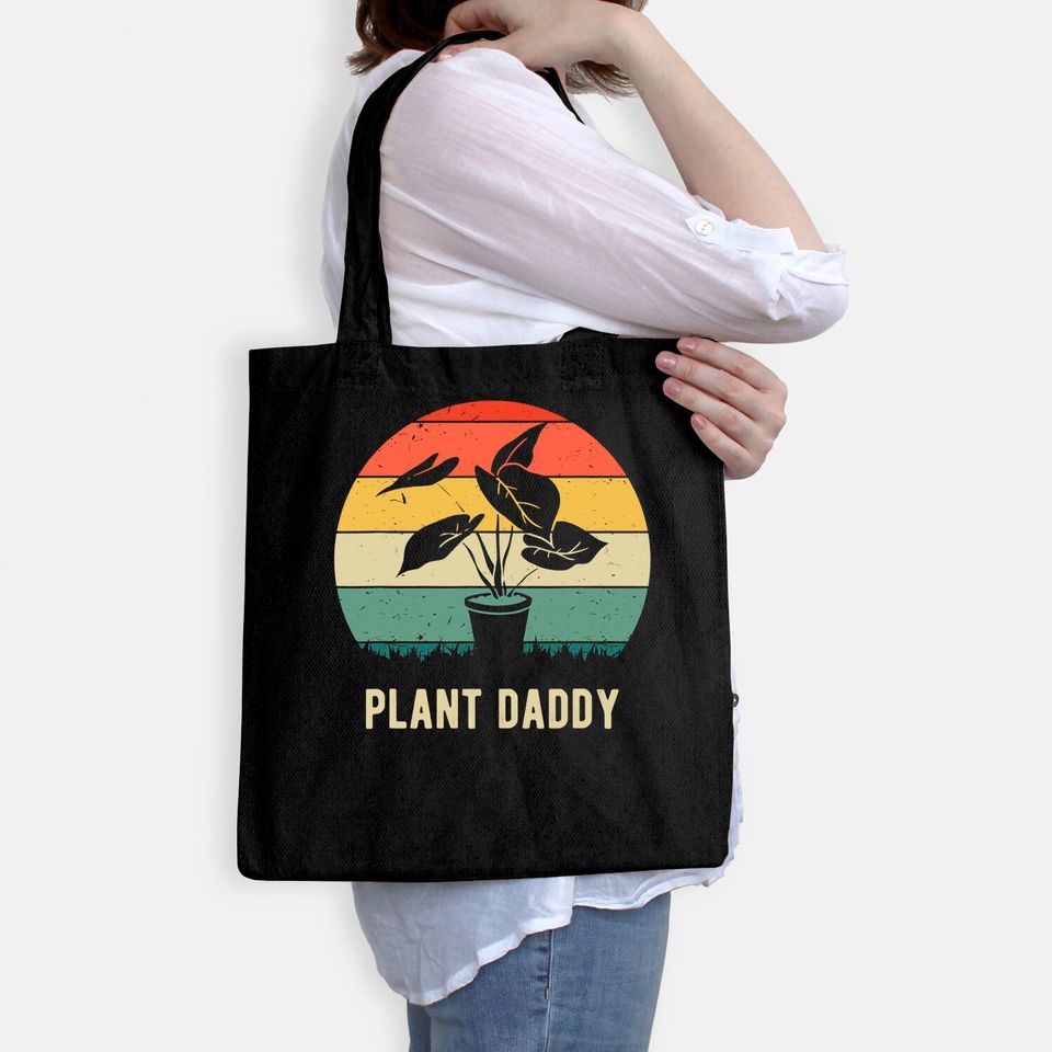 Plant Daddy Nature Botanical Gardener Plant Dad Gardening Tote Bag