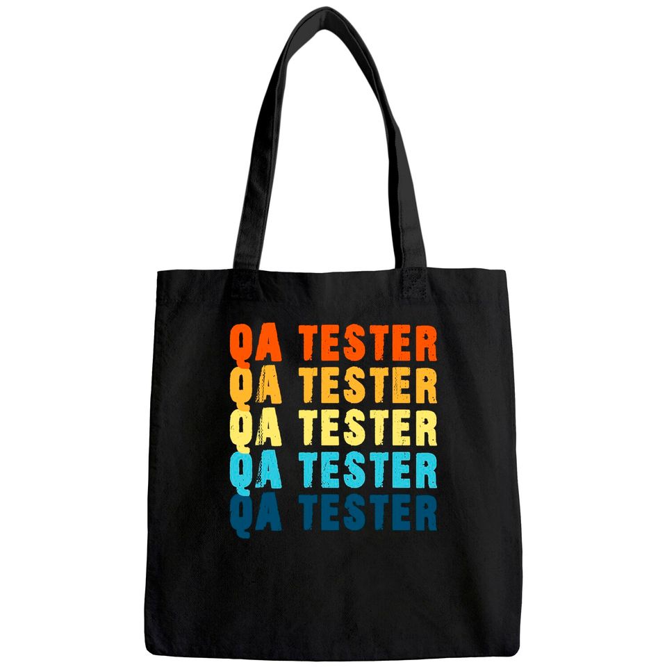 QA Tester Quality Assurance Software Engineer Geek Vintage Tote Bag