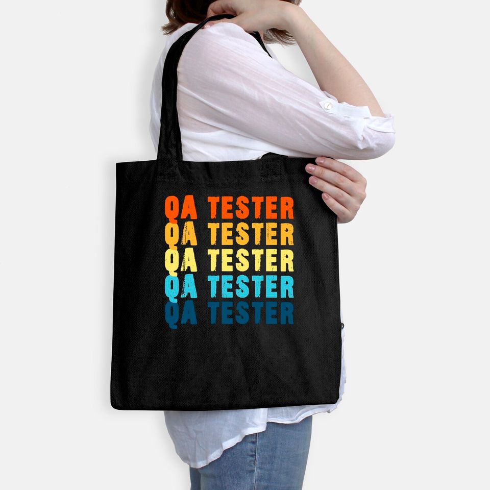 QA Tester Quality Assurance Software Engineer Geek Vintage Tote Bag