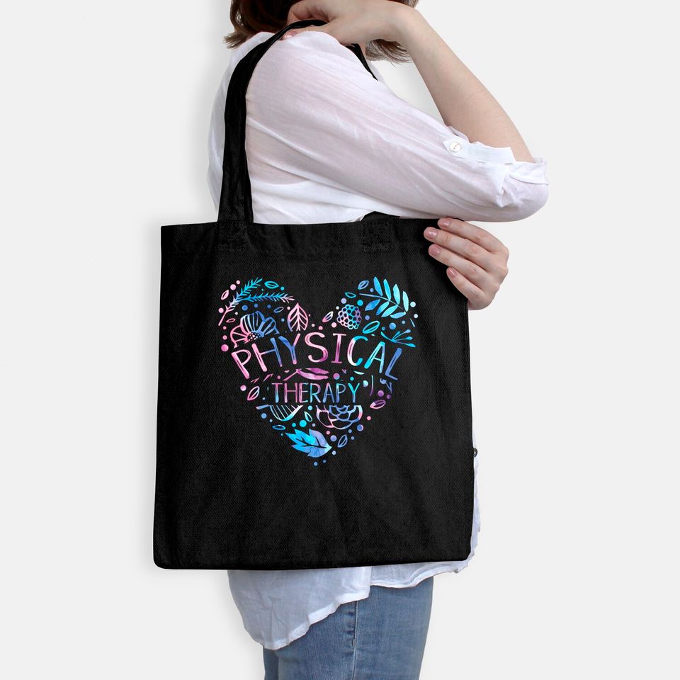 Physical Therapist Gift Heart PT Physical Therapy Tote Bag