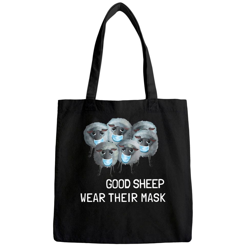 Sweet Sheep - Good sheep wear their mask  Tote Bag