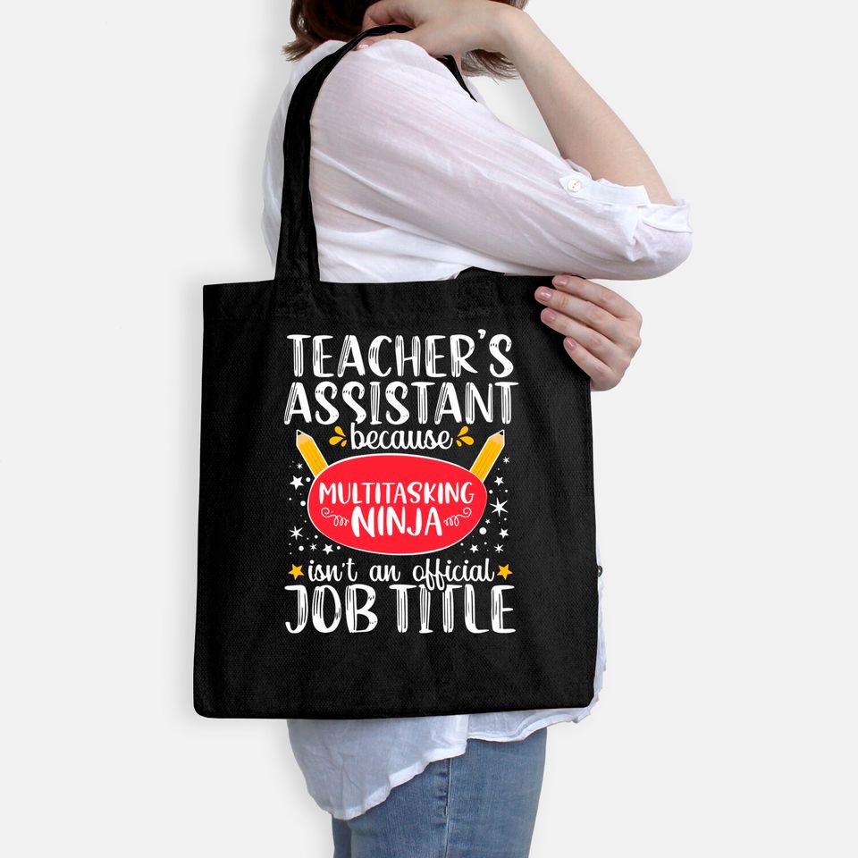 Teacher Assistant School Ninja Appreciation Tote Bag