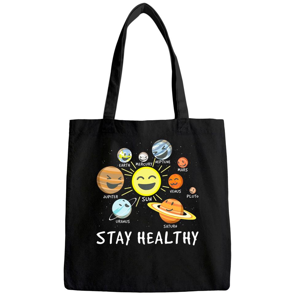Health Astronaut - Solar System Gift Idea Child Health Day Tote Bag