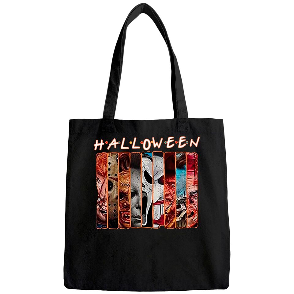 Halloween Squad Vintage Horror Movies Tote Bag