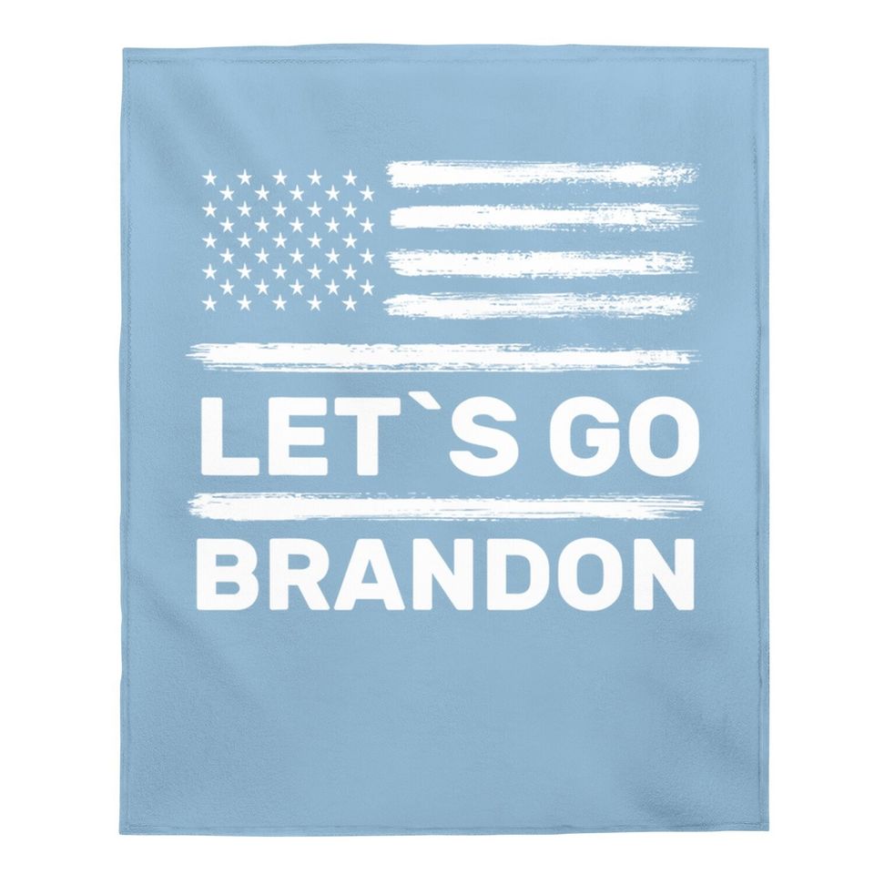 Lets Go Brandon Let's Go Brandon Baby Blanket
