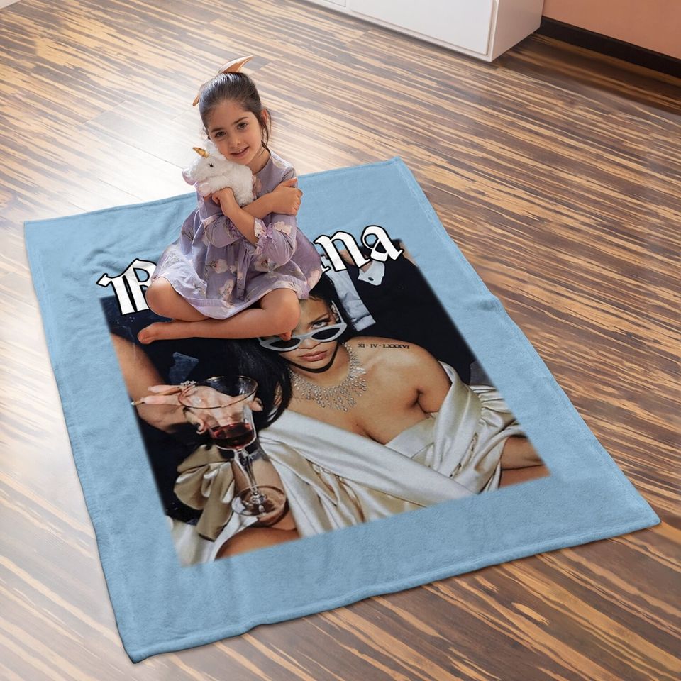 Rihanna Singer Baby Blanket