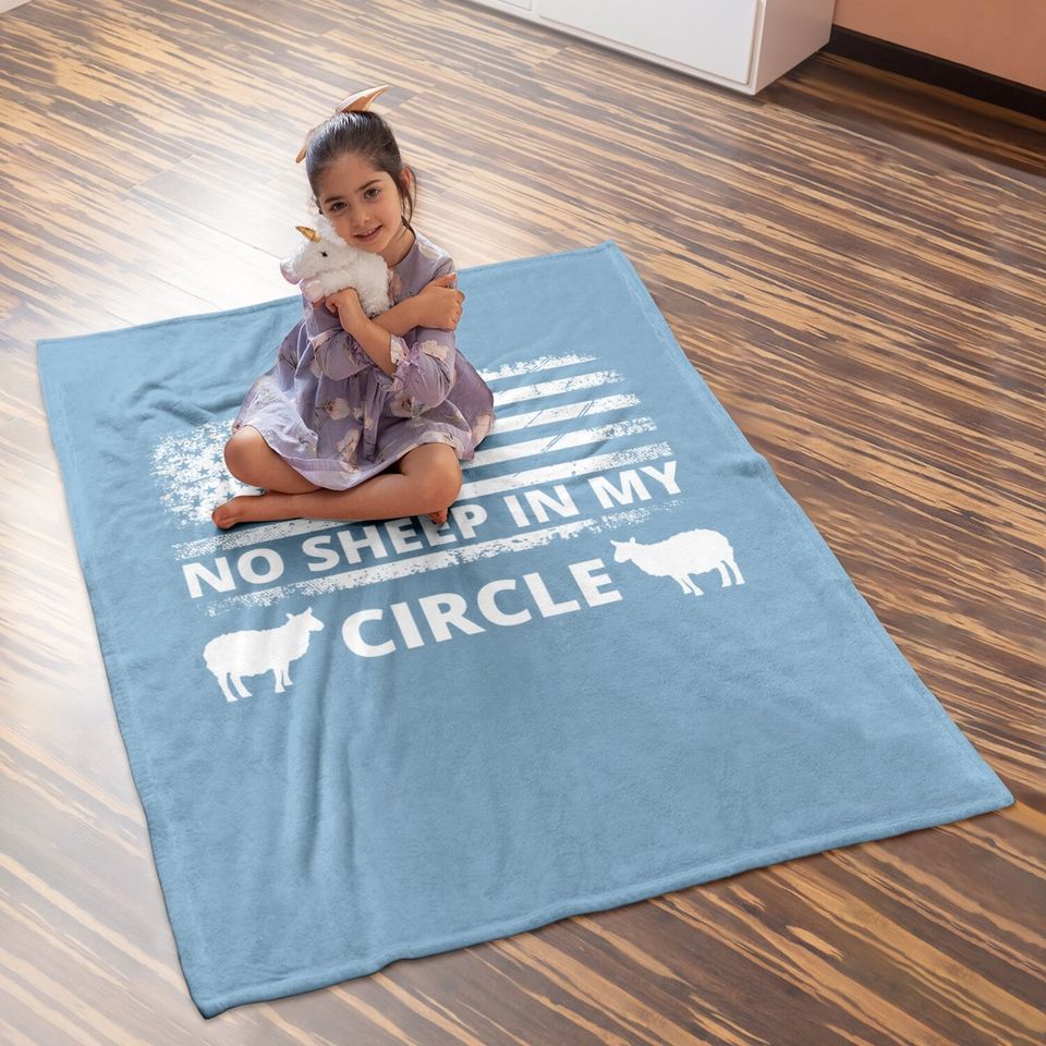 No Sheep In My Circle Baby Blanket