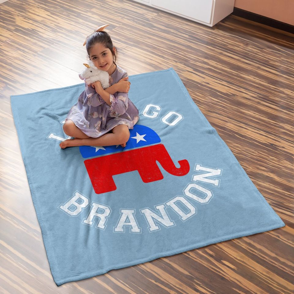 Let’s Go Brandon Elephant Baby Blanket