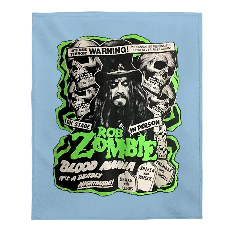 Ualwory Rob Zombie Baby Blanket Cotton Fashion Sports Casual Round Neck Short Sleeve Baby Blanket