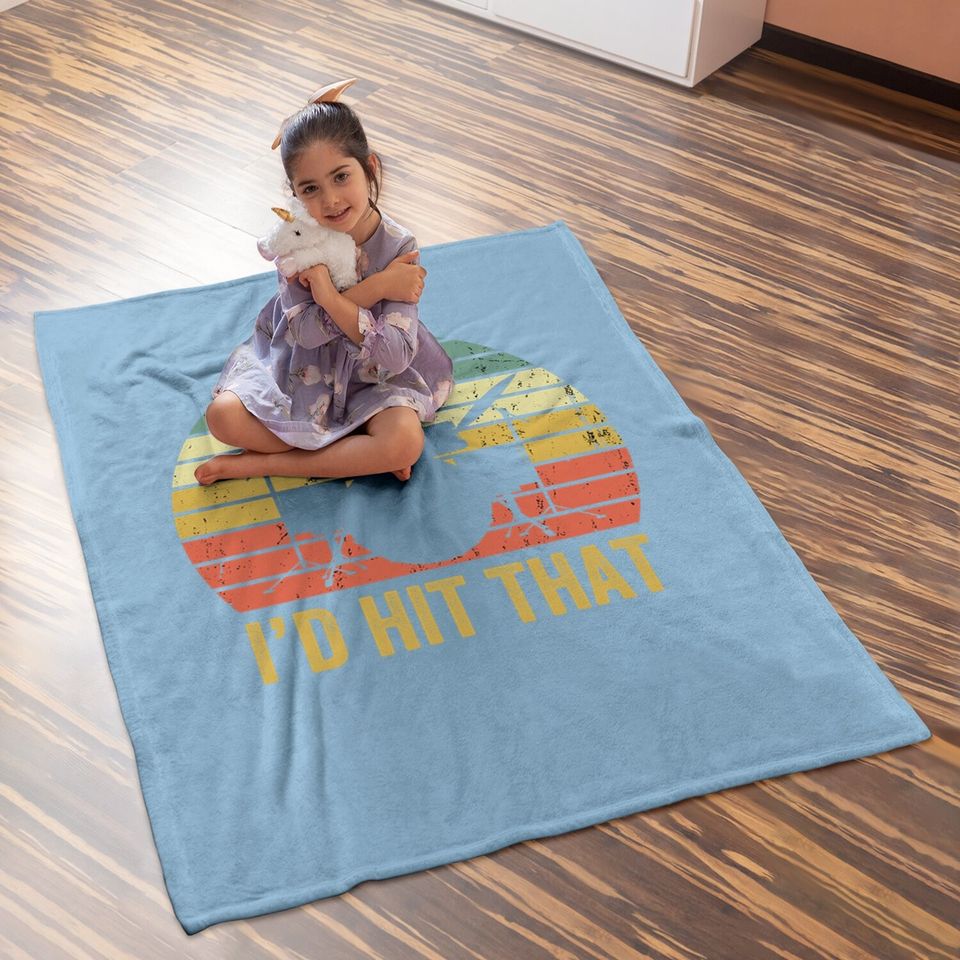 Drummer Vintage Drums Baby Blanket