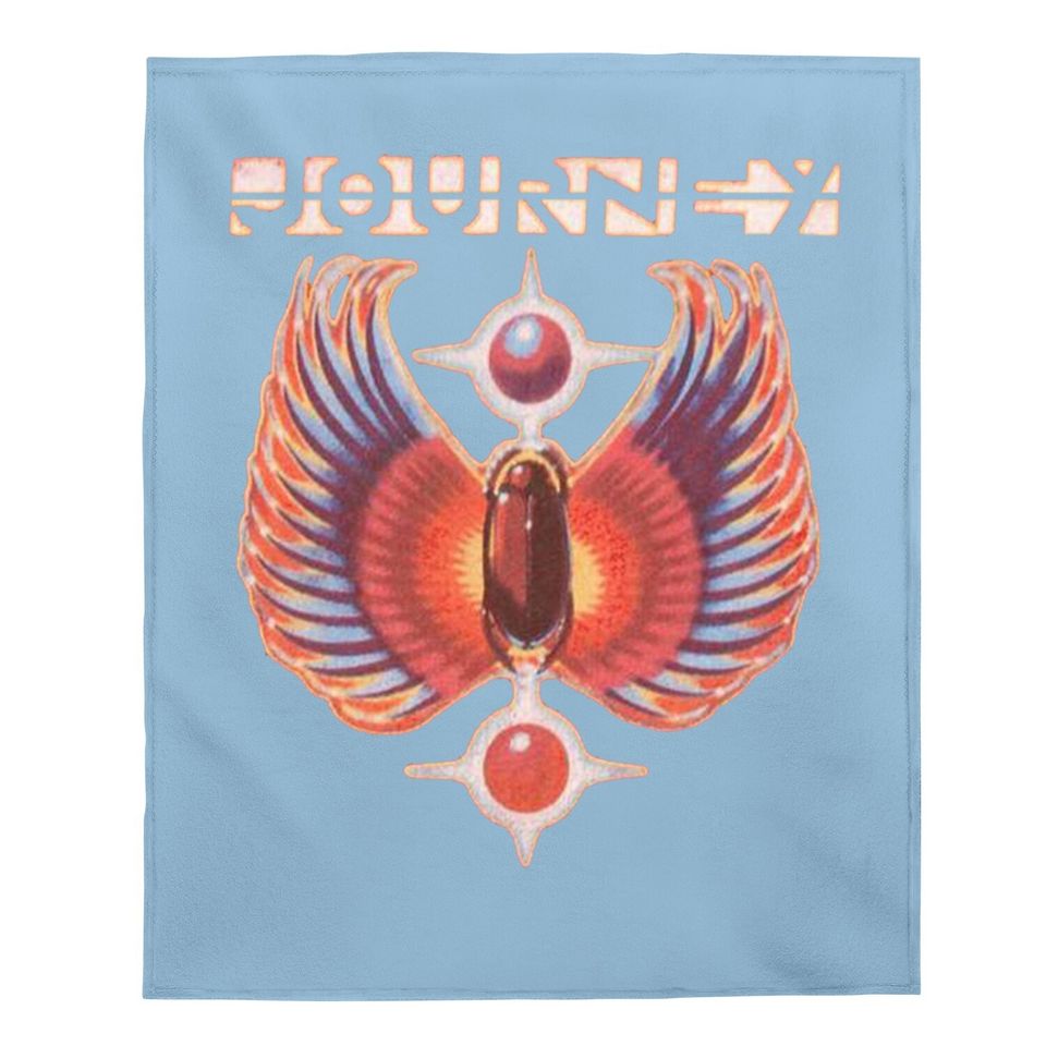 Journey Rock Band Music Group Colored Wings Logo Baby Blanket
