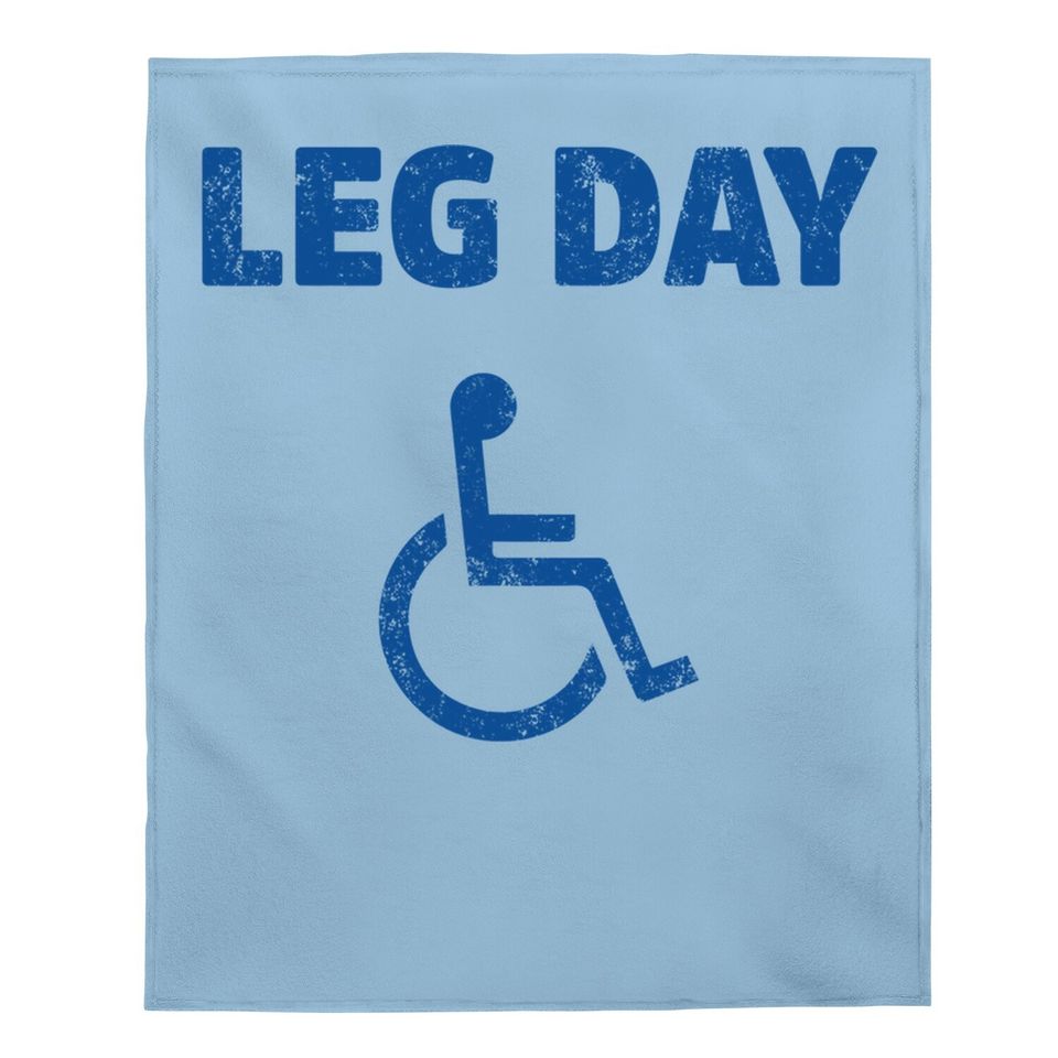 Leg Day Handicap Workout And Gym Baby Blanket