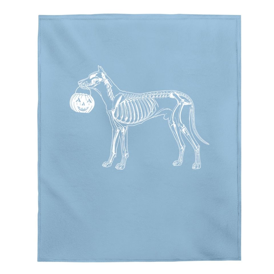 Skeleton Dog Baby Blanket
