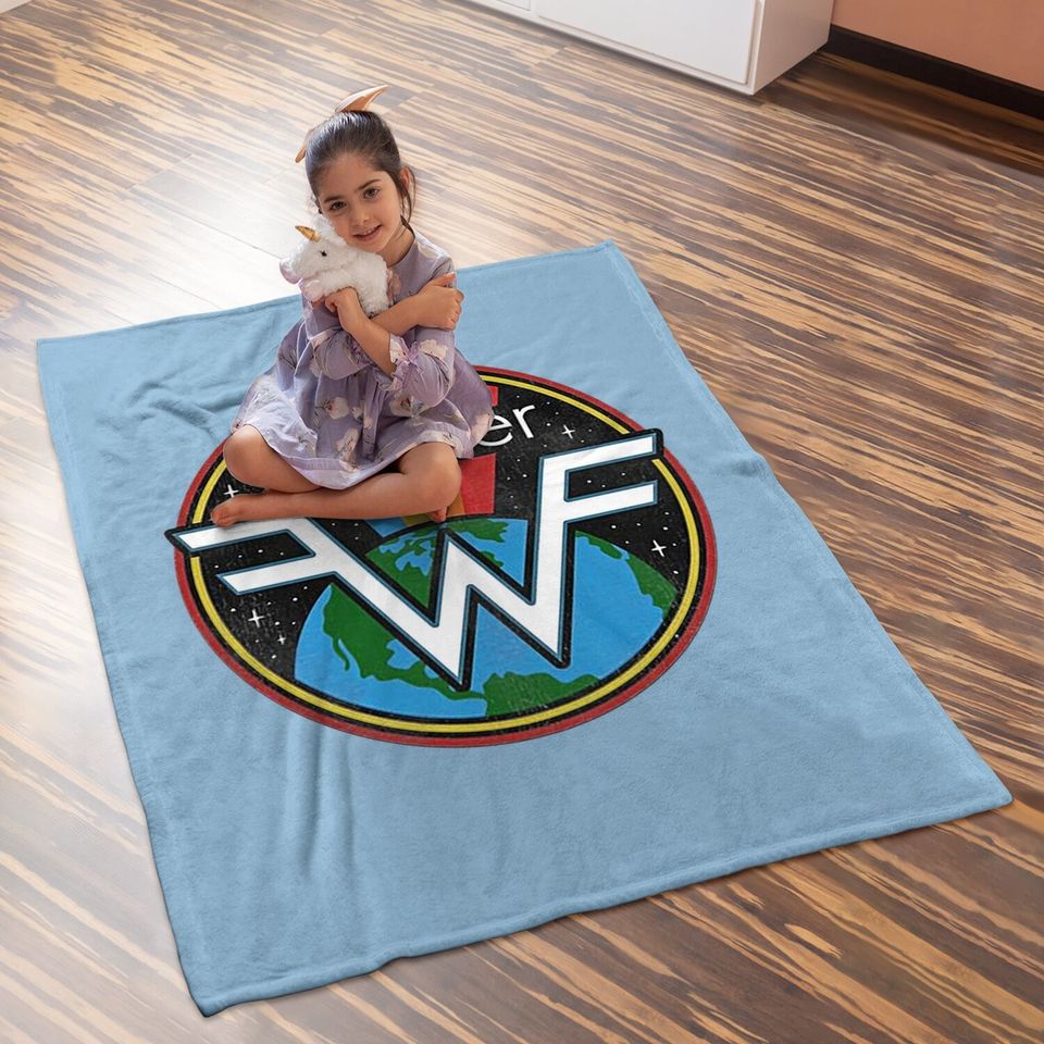Weezer Space Graphite Heather Baby Blanket