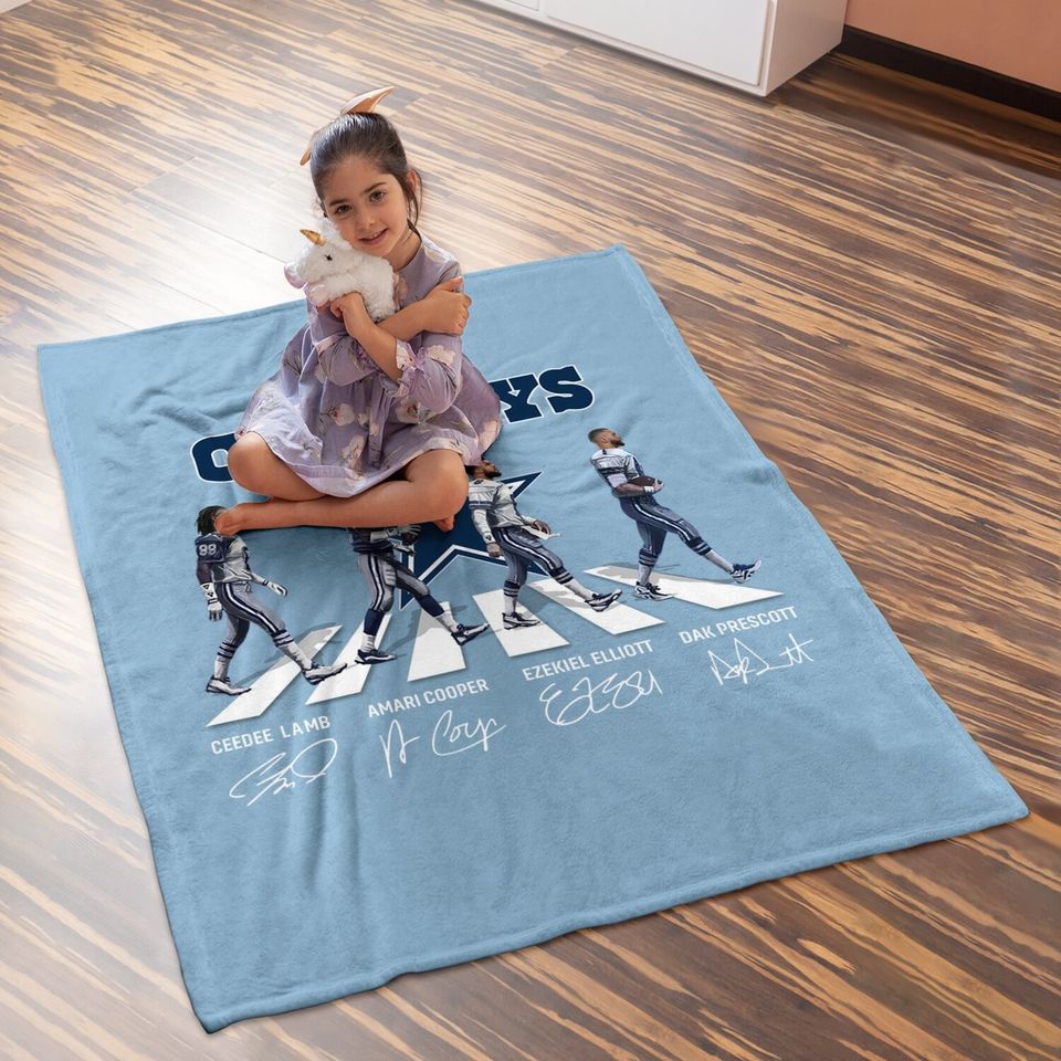 Dallas Cowboys Walking Road Baby Blanket