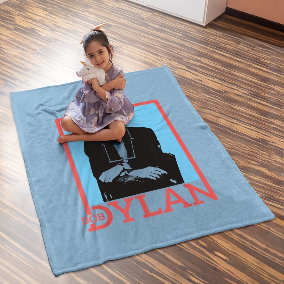 Bob Dylan Outline ly Licensed Baby Blanket