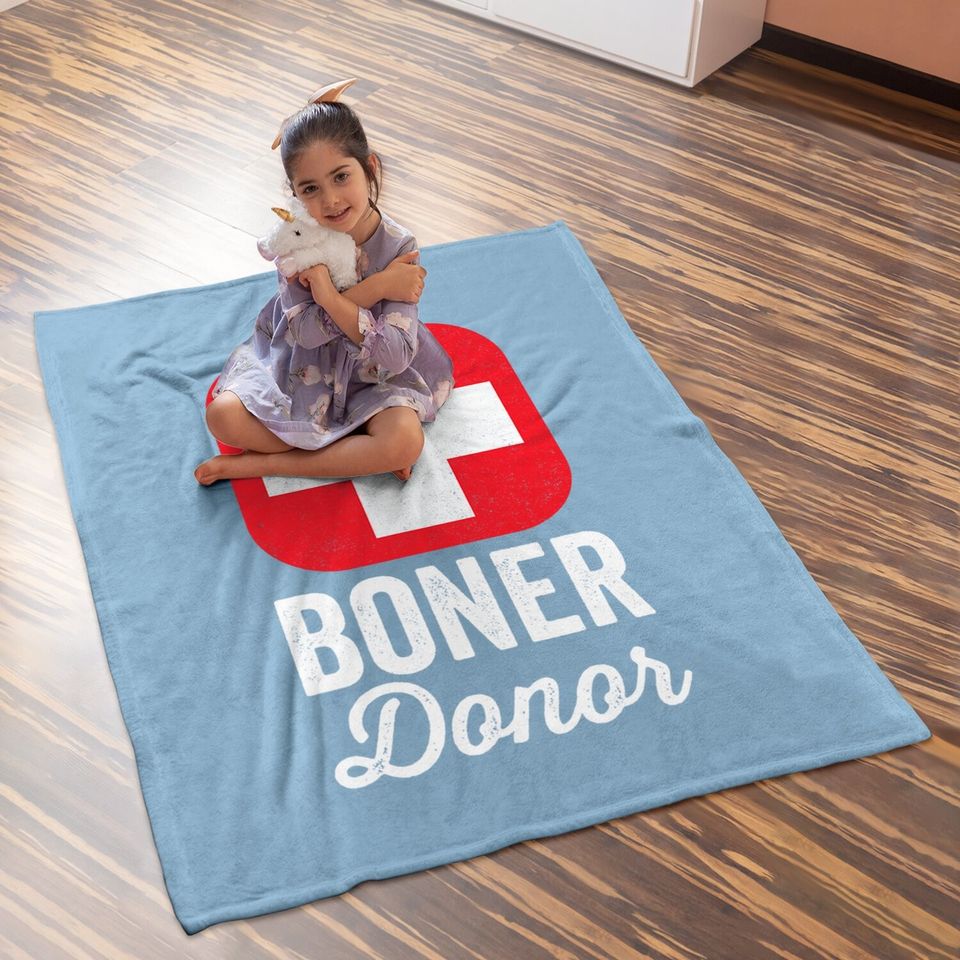Funny Vintage Costume Boner Donor Baby Blanket