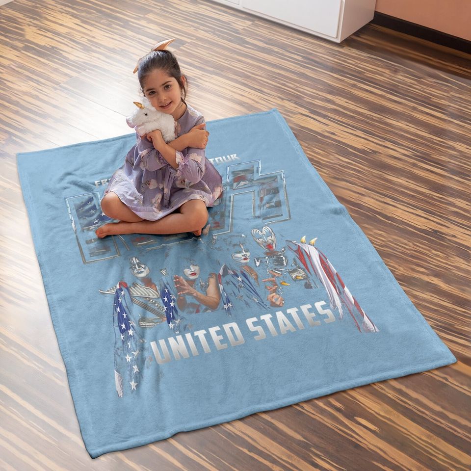 Kiss Rock Band Baby Blanket