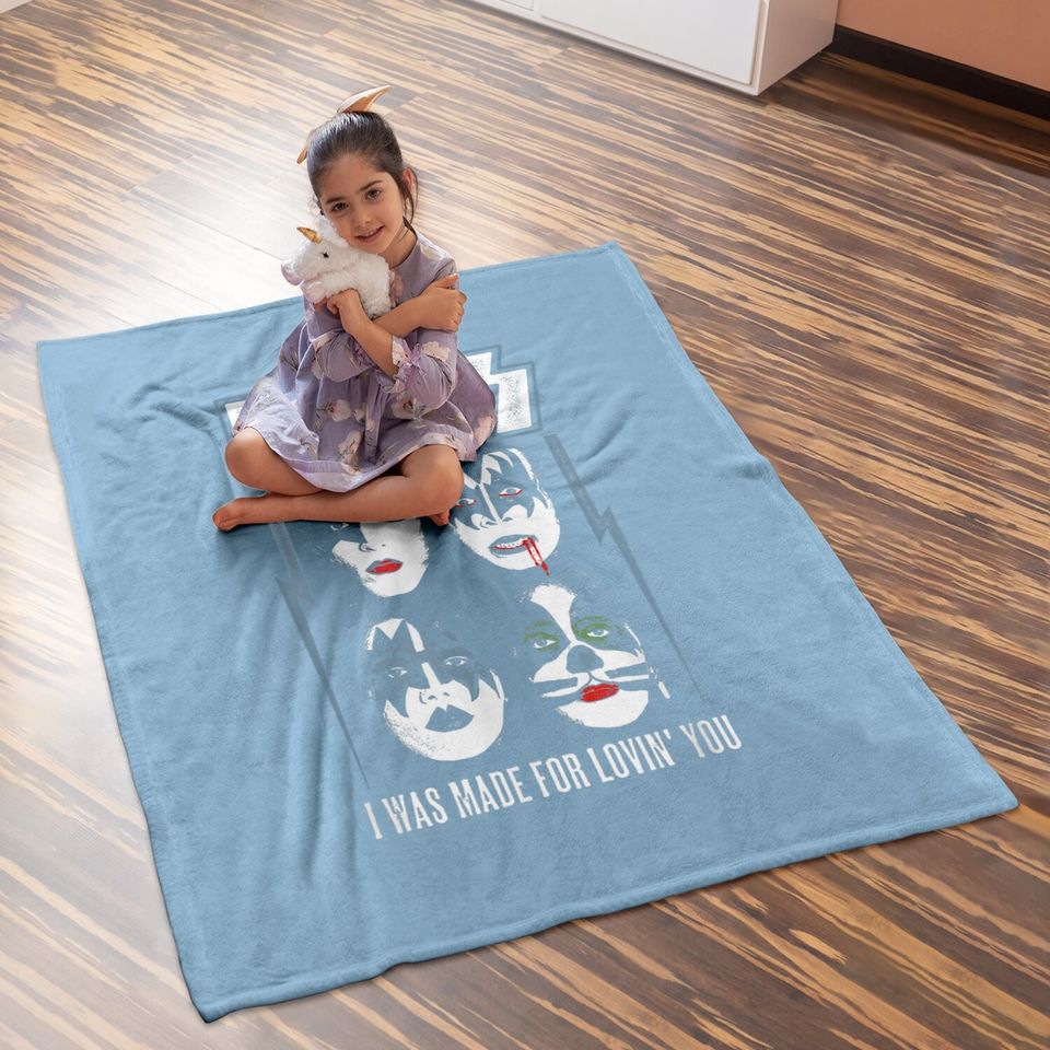 Kiss Rock Band Baby Blanket