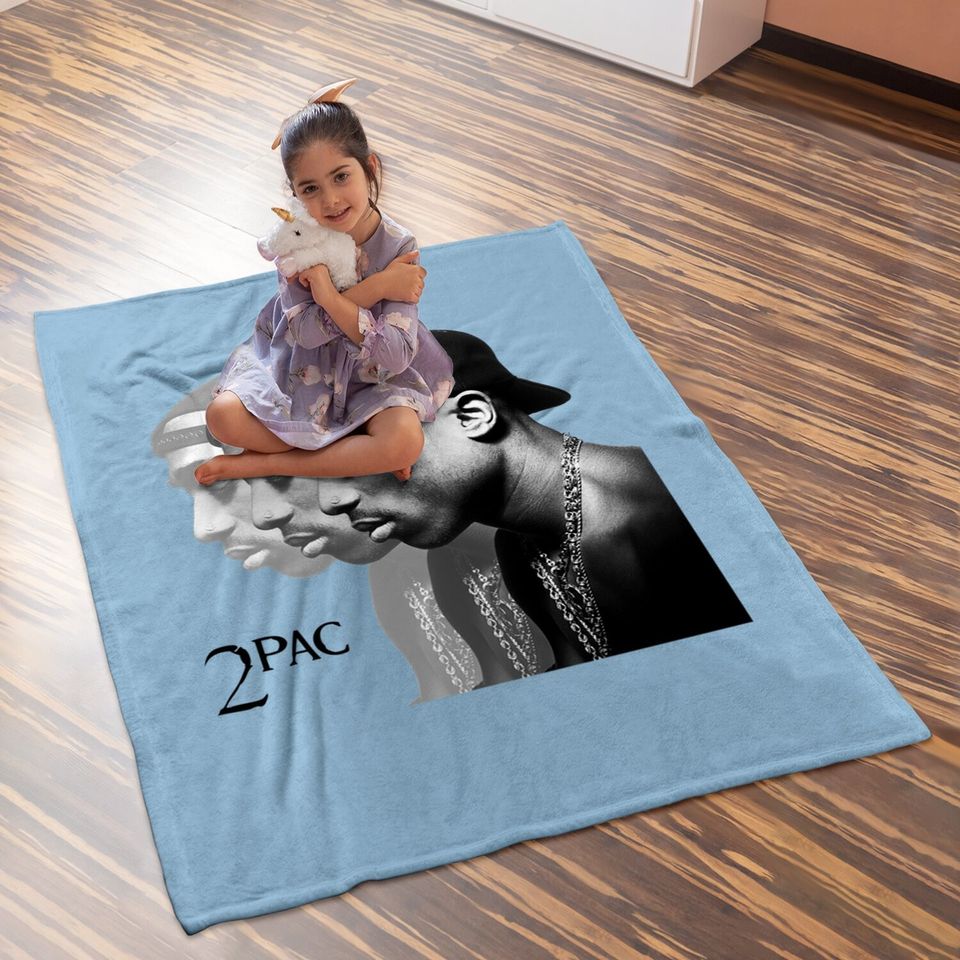 Tupac Grunge Baby Blanket