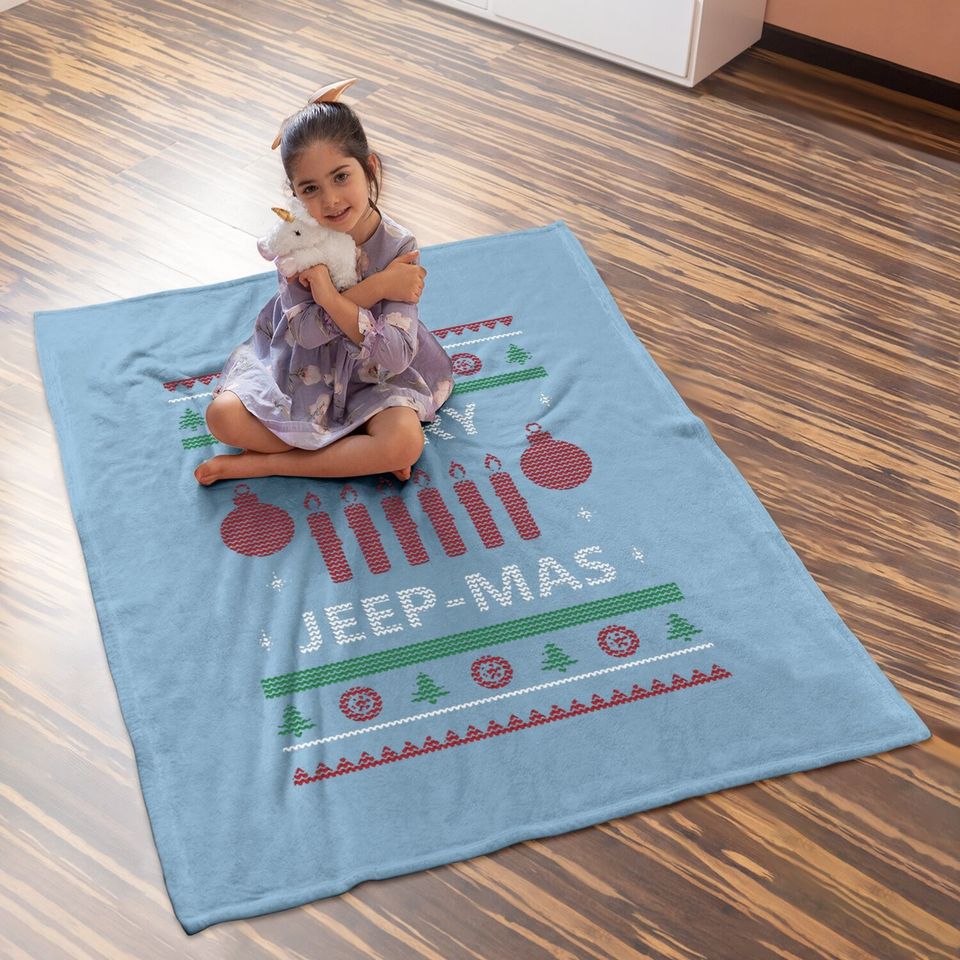 Merry Jeep-mas Essential Baby Blanket